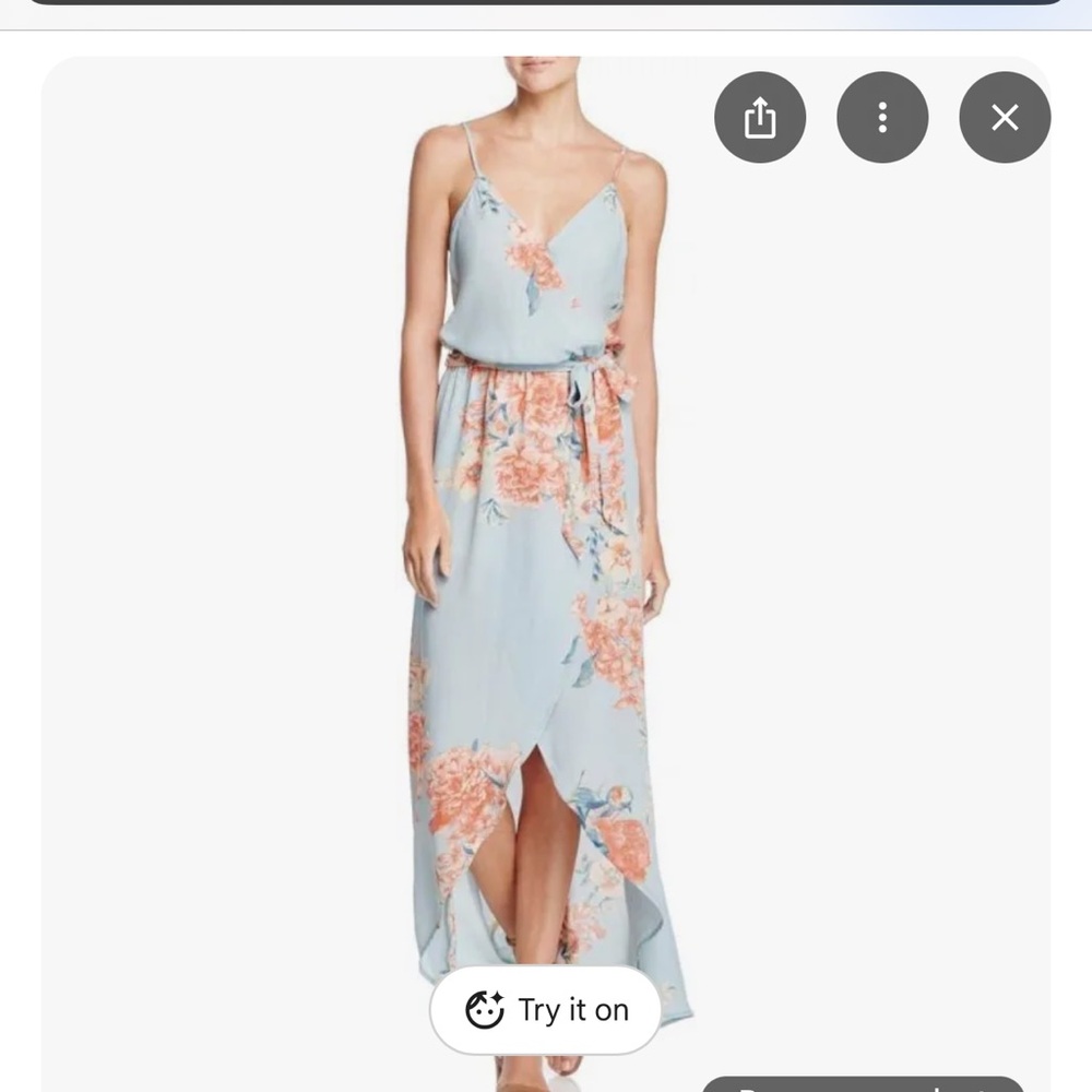 Olivaceous Maxi Wrap Dress V-Neck